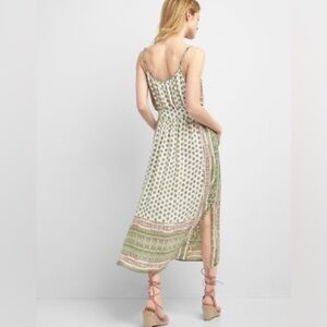 The gap sleeveless adjustable strap maxi dress size small tall floral boho